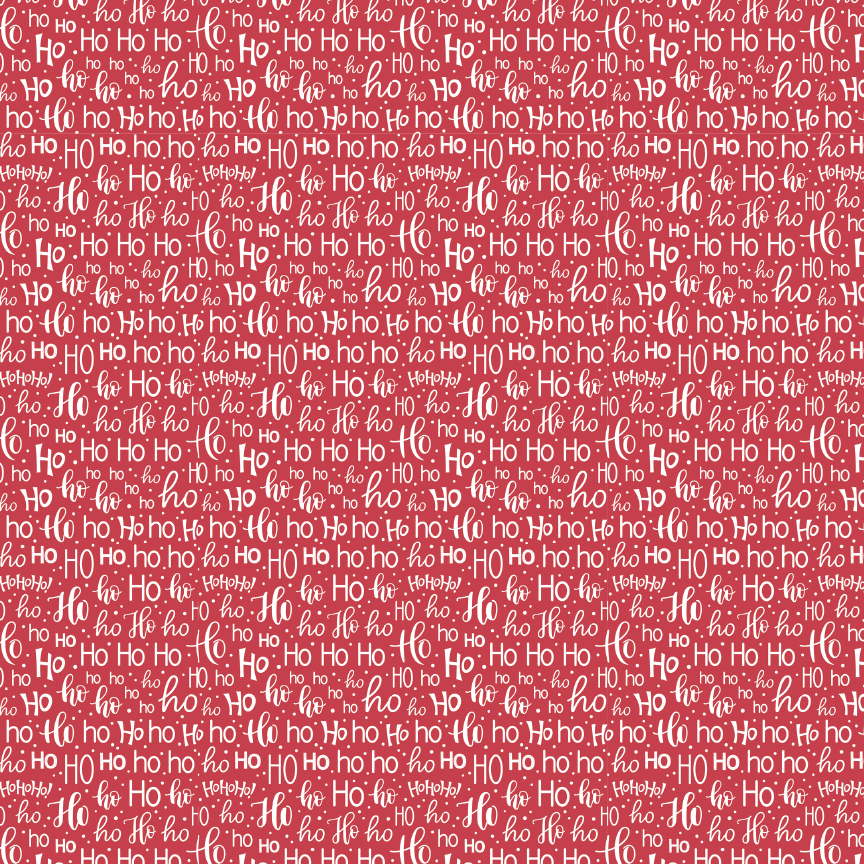 Ho Ho Ho Typography Pattern Acrylic Sheets - CMB Pattern Acrylic